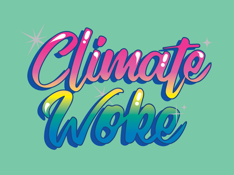 Thumbnail featuring climate woke logo
